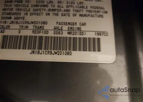 2018 Nissan Rogue Sport Sl z USA, uszkodzony, nr VIN JN1BJ1CR9JW201080